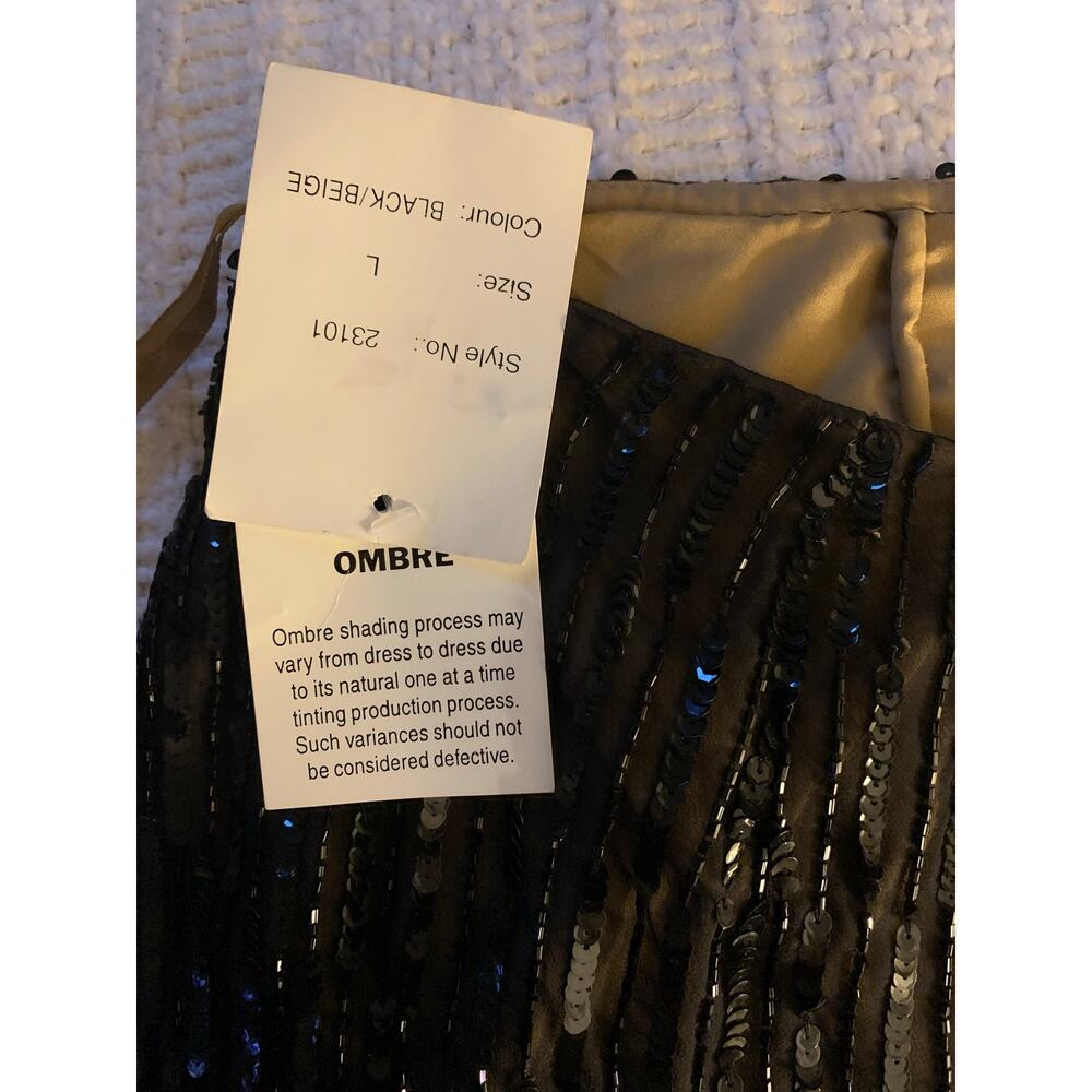 Cache Women’s VTG 90’s Silk Ombré Sequined Set Size Large - Picture 7 of 8
